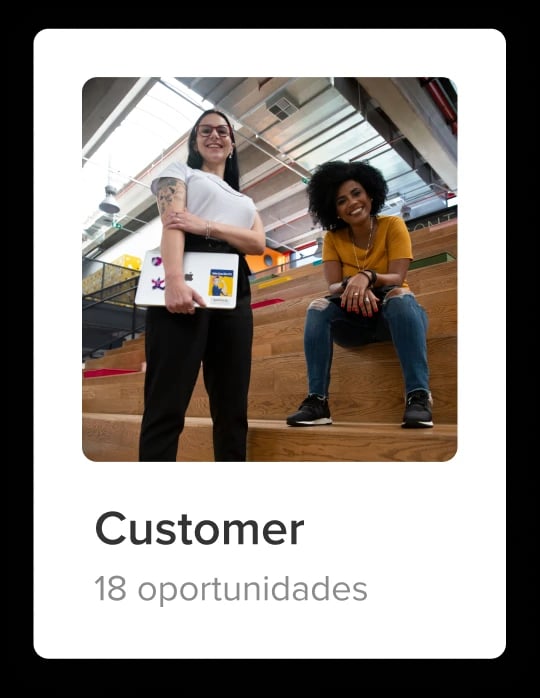 People working